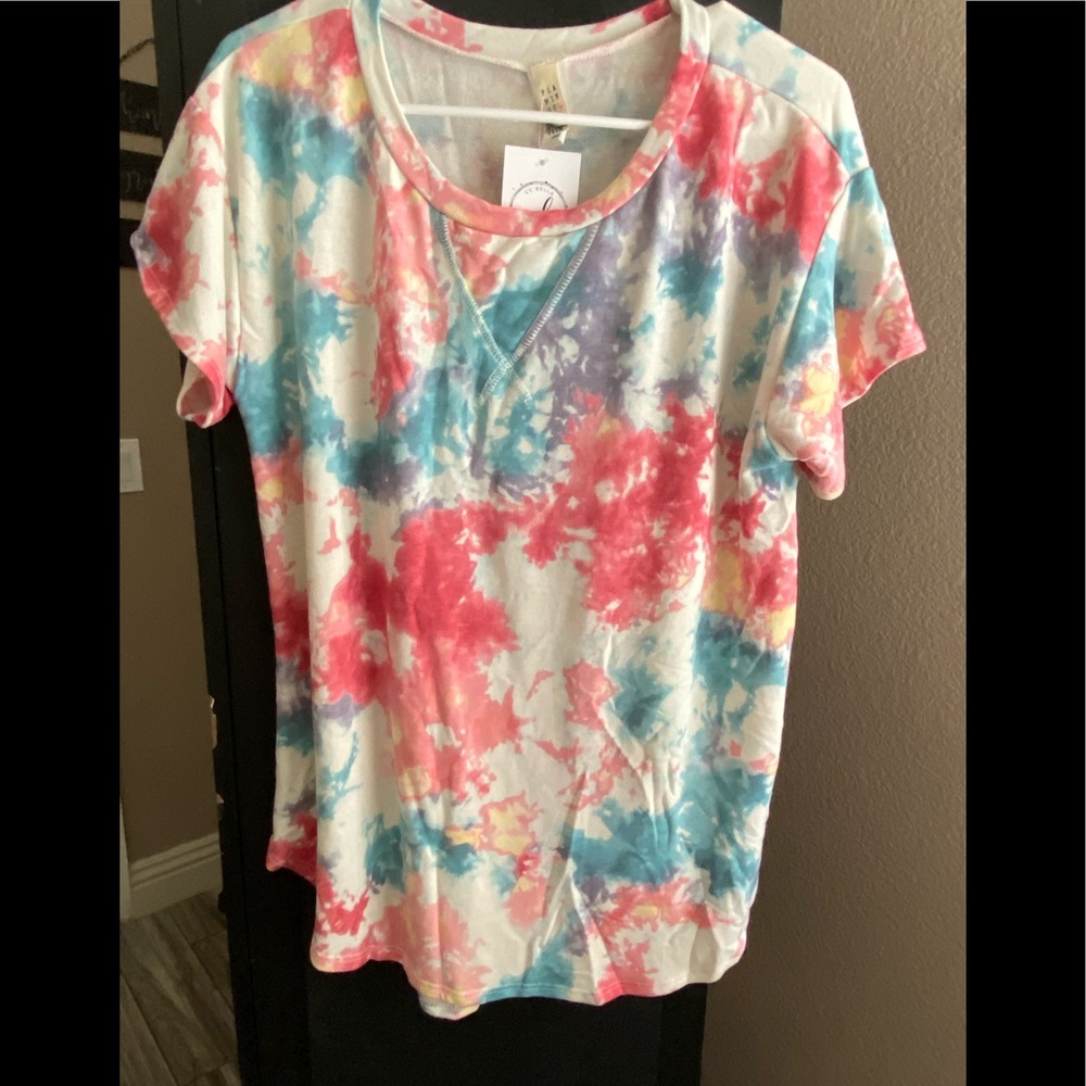 Flamingo Tie Dye Top